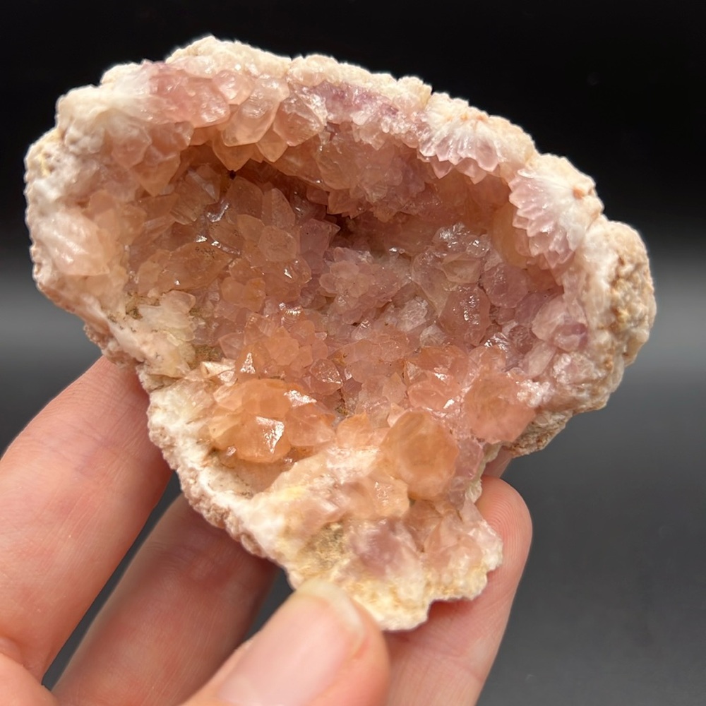 High Quality Pink Amethyst Crystal Geode